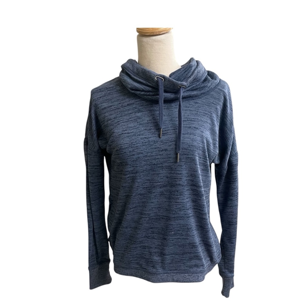 Athleta | Blissful Blue Cowl Neck Hoodie I XS Athletic Comfort‎ Pre Owned Lady’s